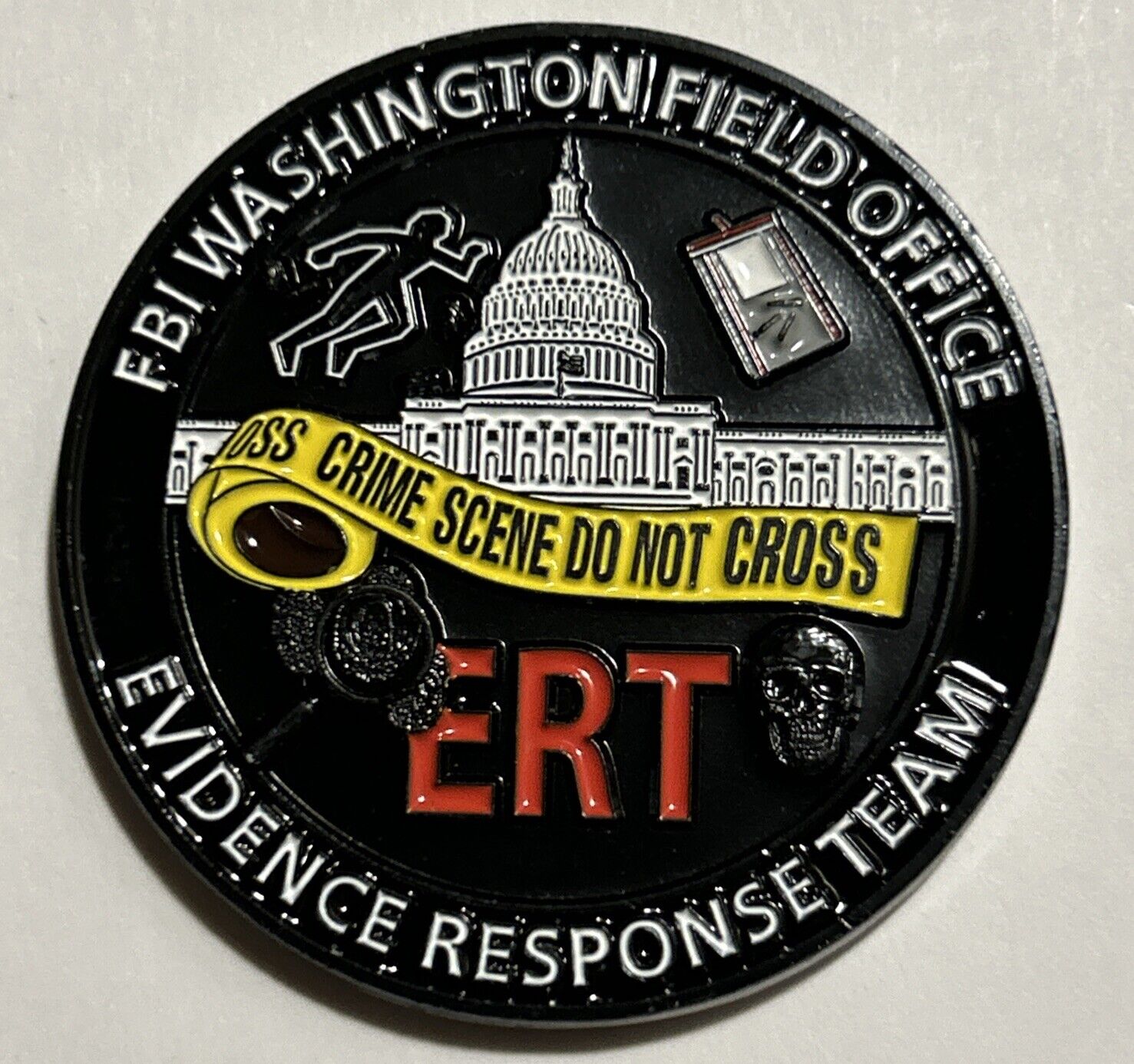 FBI WFO ERT Evidence Response Team Forensics  Investigations challenge coin