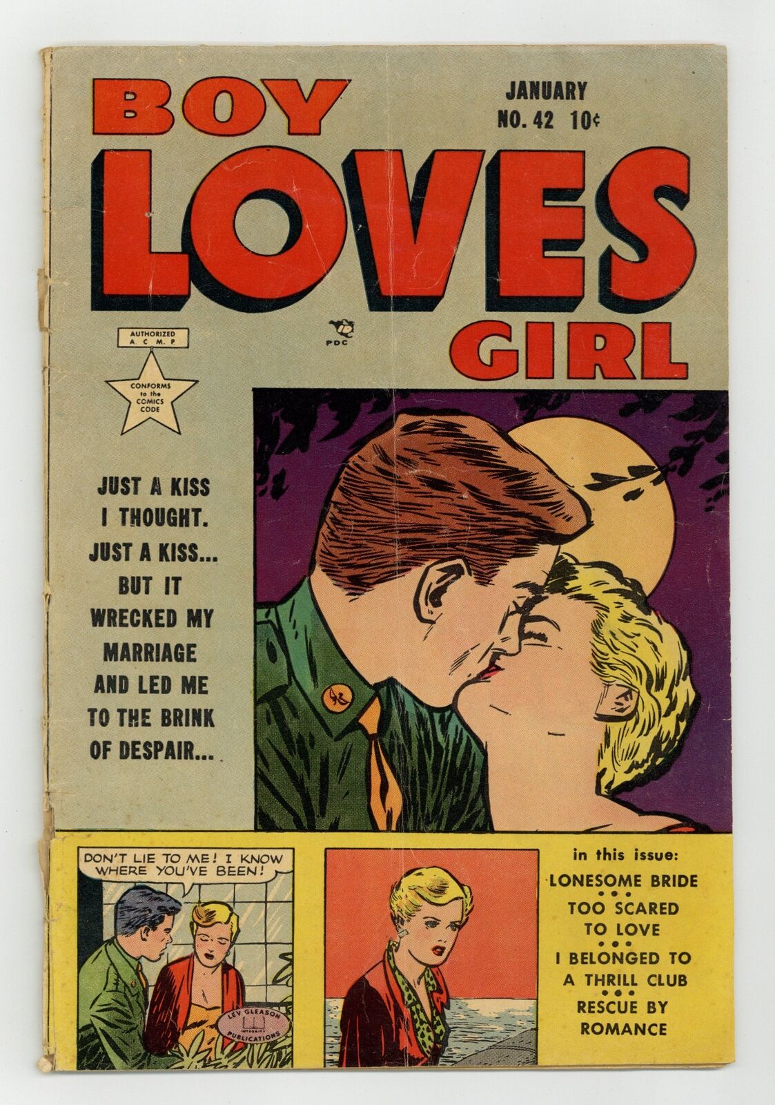 Boy Loves Girl #42 GD 2.0 1954