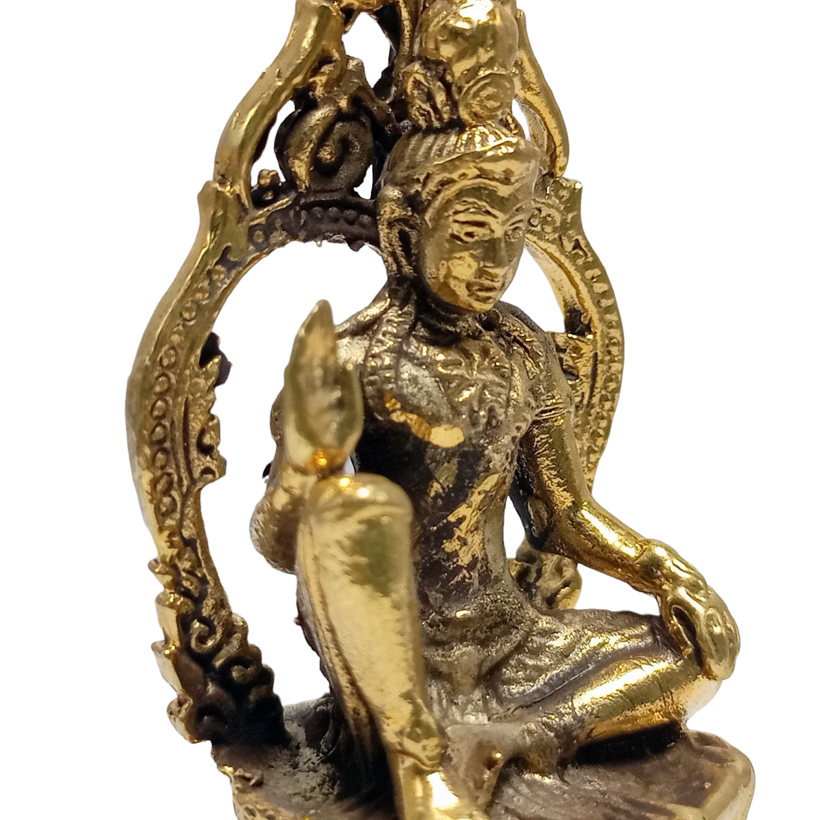 Narayana Vishnu Brass Statue Mahavishnu Hinduism God of Protector Religious Idol