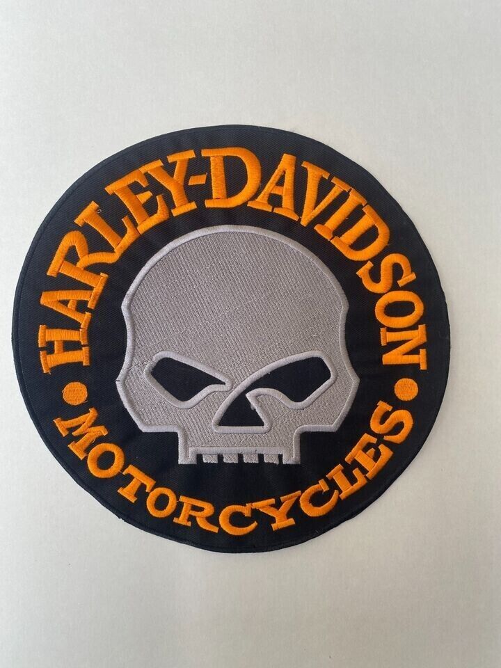 Harley Davidson Willie G Skull Embroidery 10 Inches PATCH Motorcycle Biker Patc