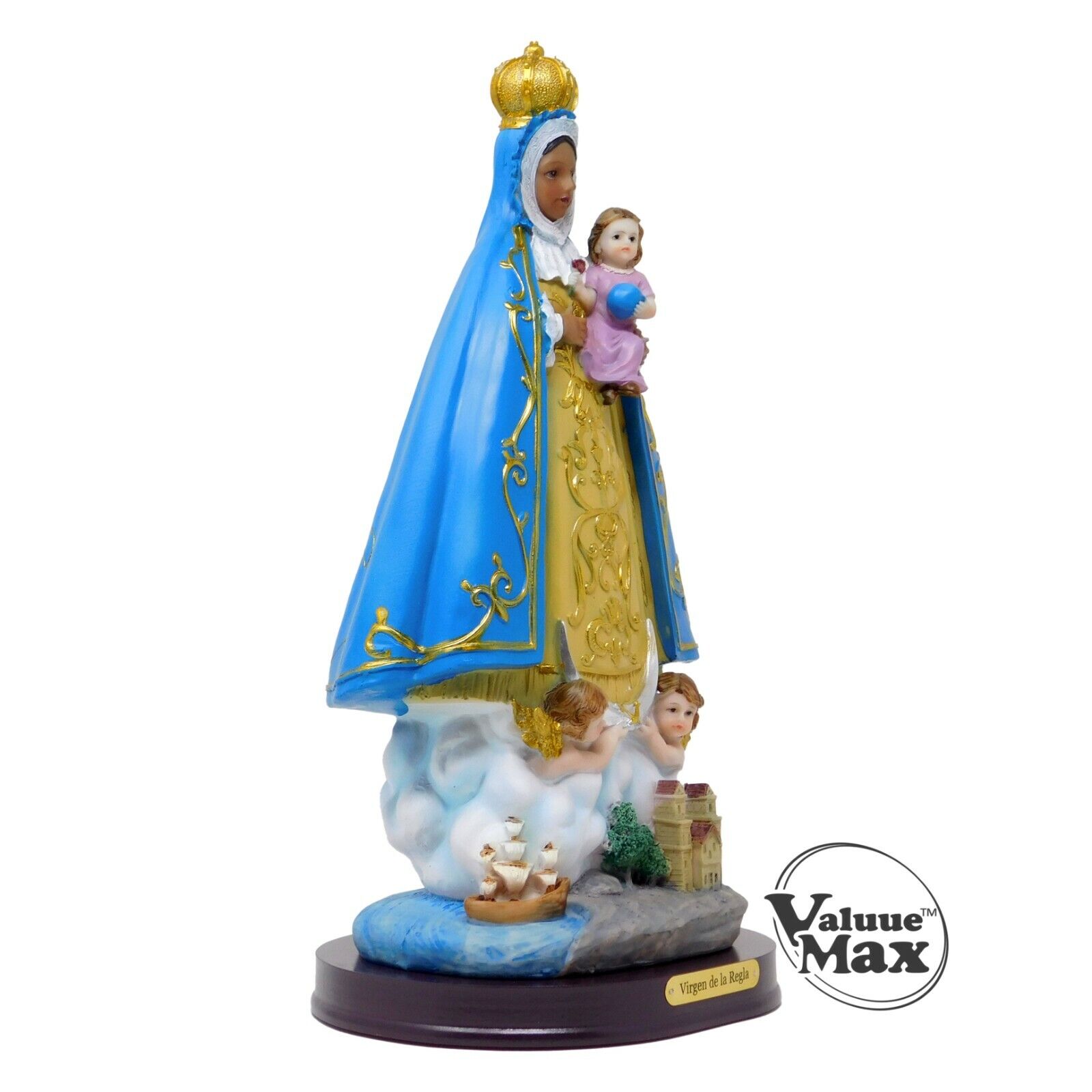 ValuueMax™ Our Lady of Regla Statue, Finely Detailed Resin 12 Inch Tall Figurine