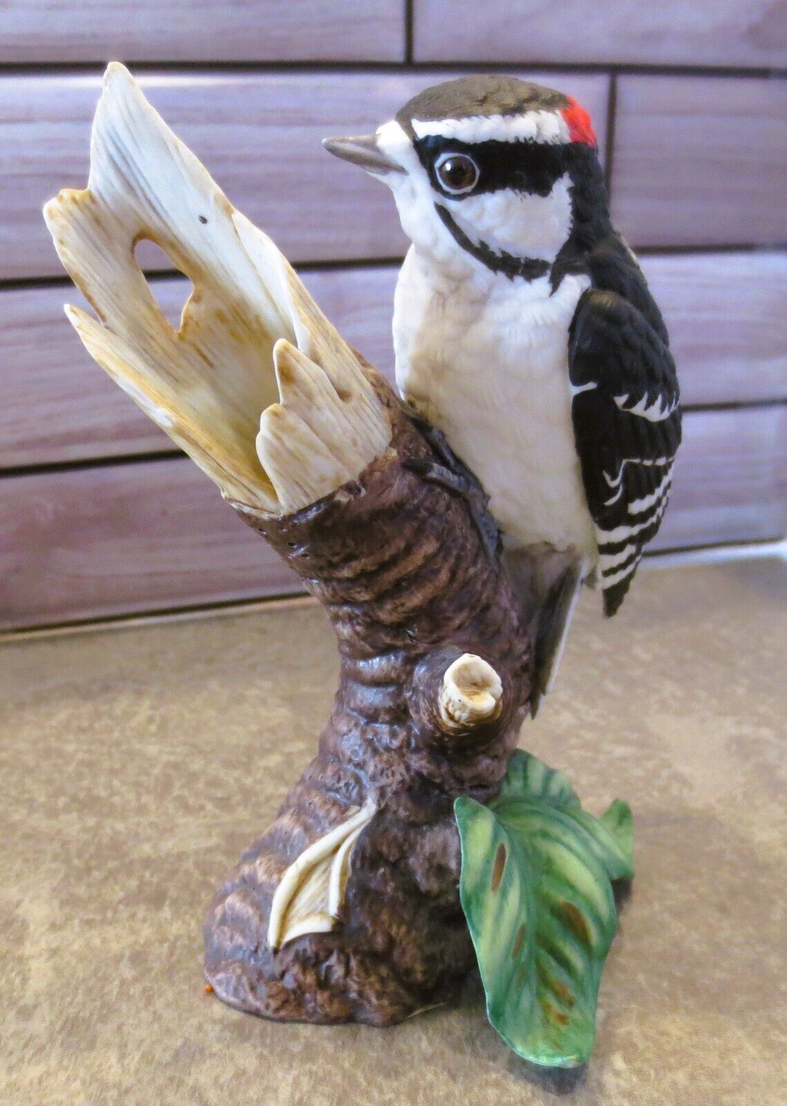 VTG Lenox Fine Porcelain Downy Woodpecker 1989 Figurine Handcrafted Beautiful