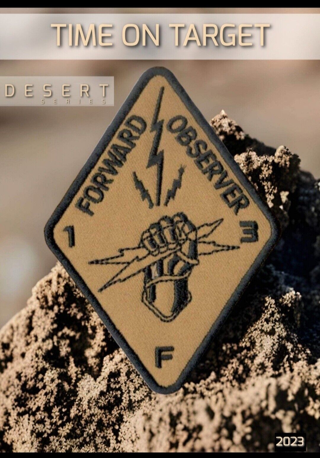 Army FO fister Patch Forward Observer Desert Series
