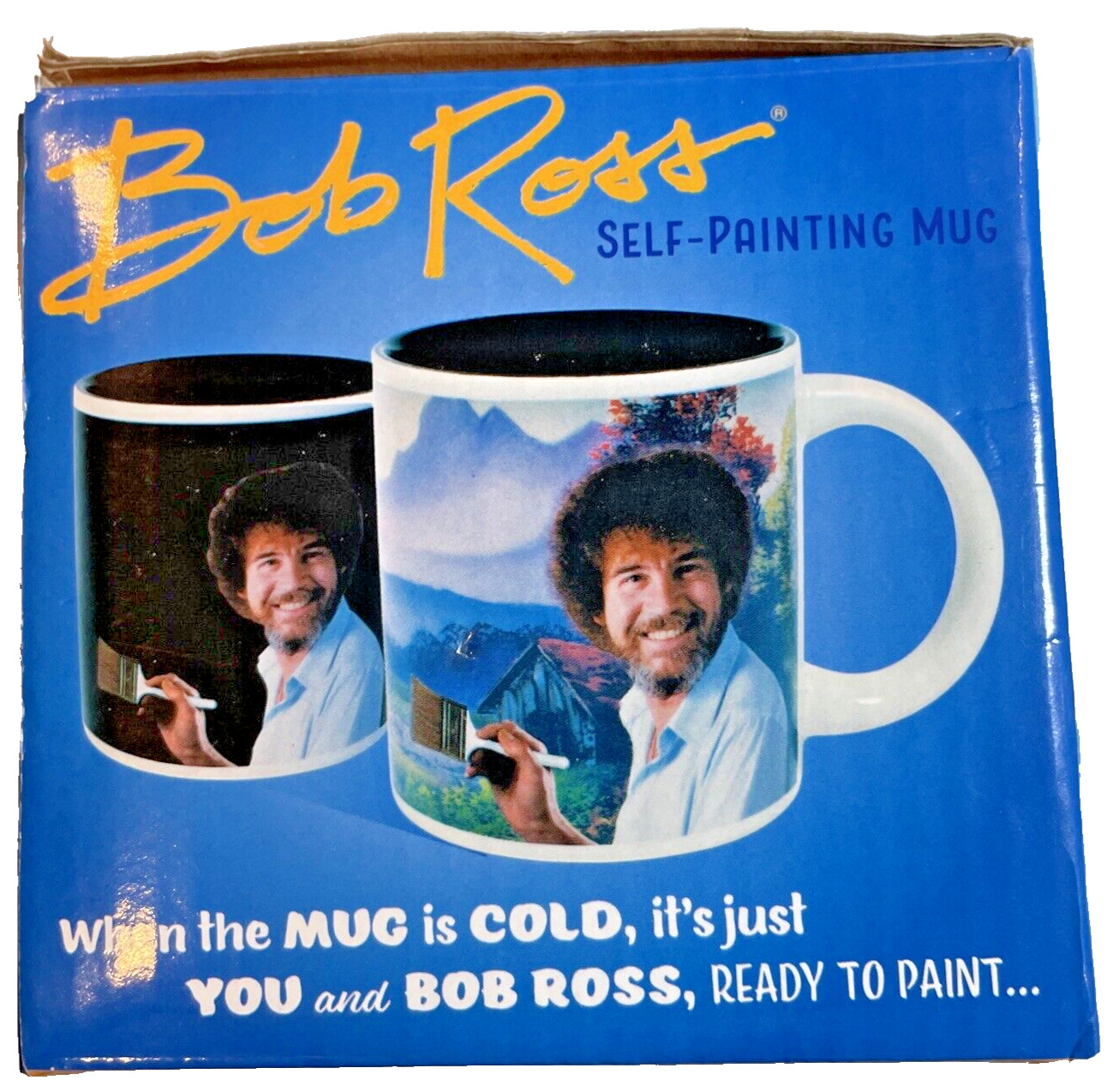 Bob Ross \'Self Painting Mug\' Heat Changing Coffee Tea Cup Mug