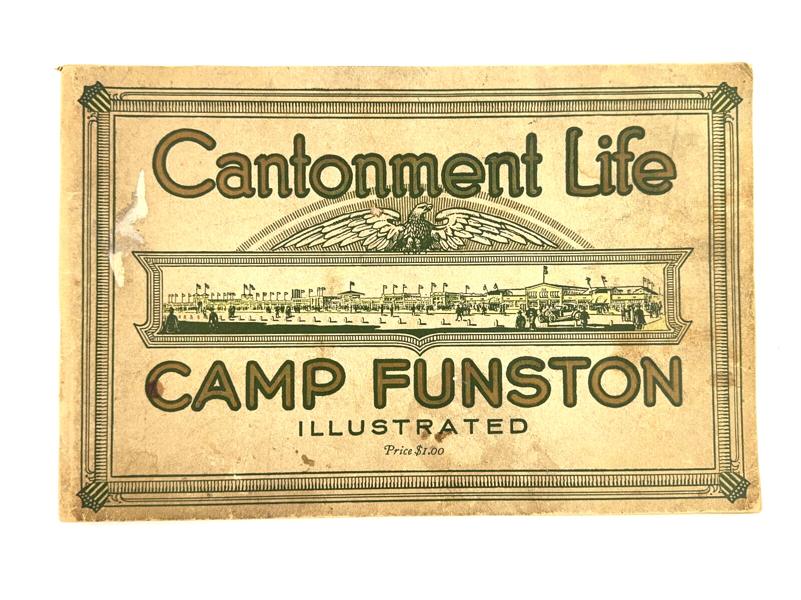 c. 1918 Cantonment Life Camp Funston Book Magazine Kansas KS WW1 WWI 
