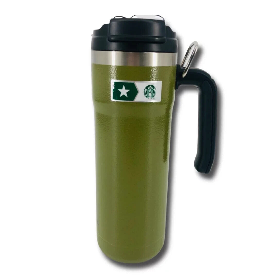 Starbucks Military Commitment Stanley Double Walled Hammered Steel Tumbler 20oz
