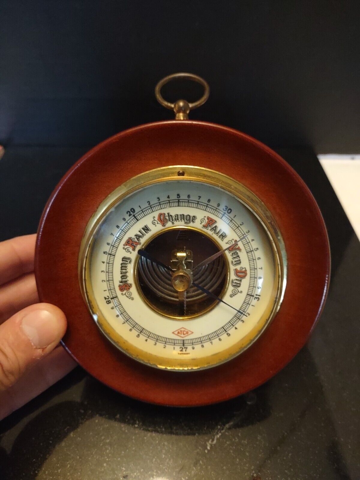 Vintage ATCO  Barometer Weather Gauge Germany. Beautiful Works
