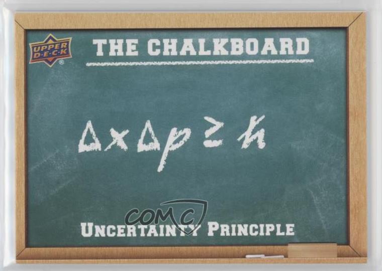 2022 Upper Deck Cosmic The Chalkboard Uncertainty Principle #CB-8 7l6