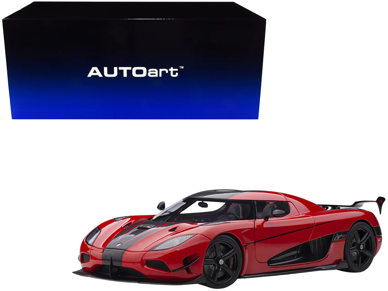 Koenigsegg Agera RS Chili Red with Black Accents 1/18 Model Car