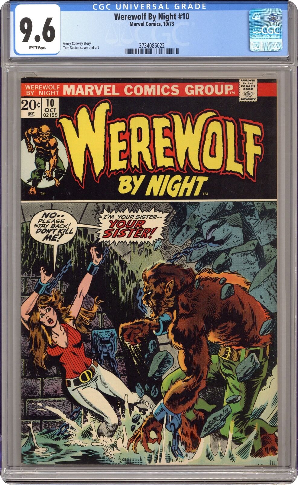 Werewolf by Night #10 CGC 9.6 1973 3734085022
