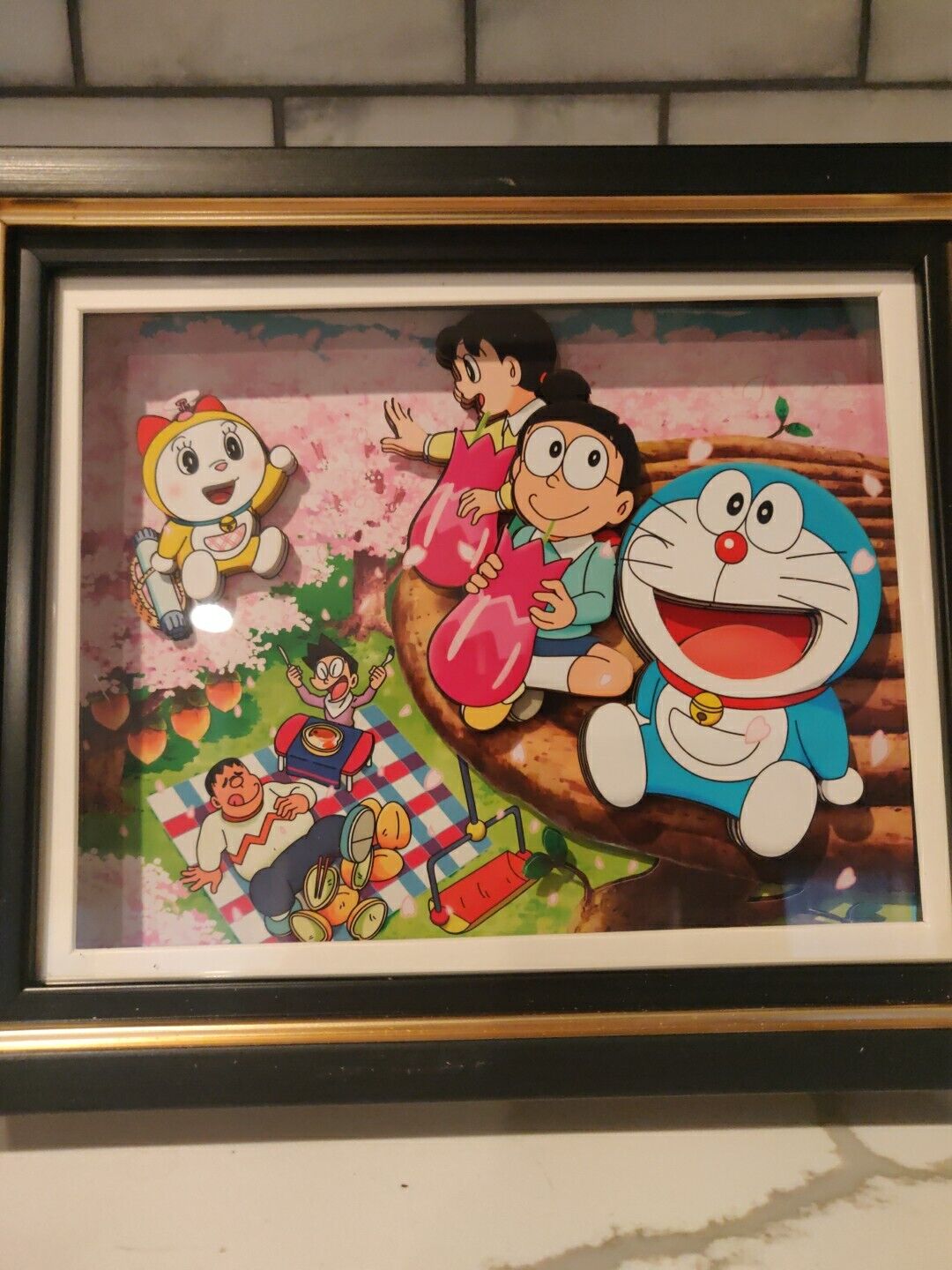 Doraemon 3D Frame Paper Art 7.5 by 9 inch