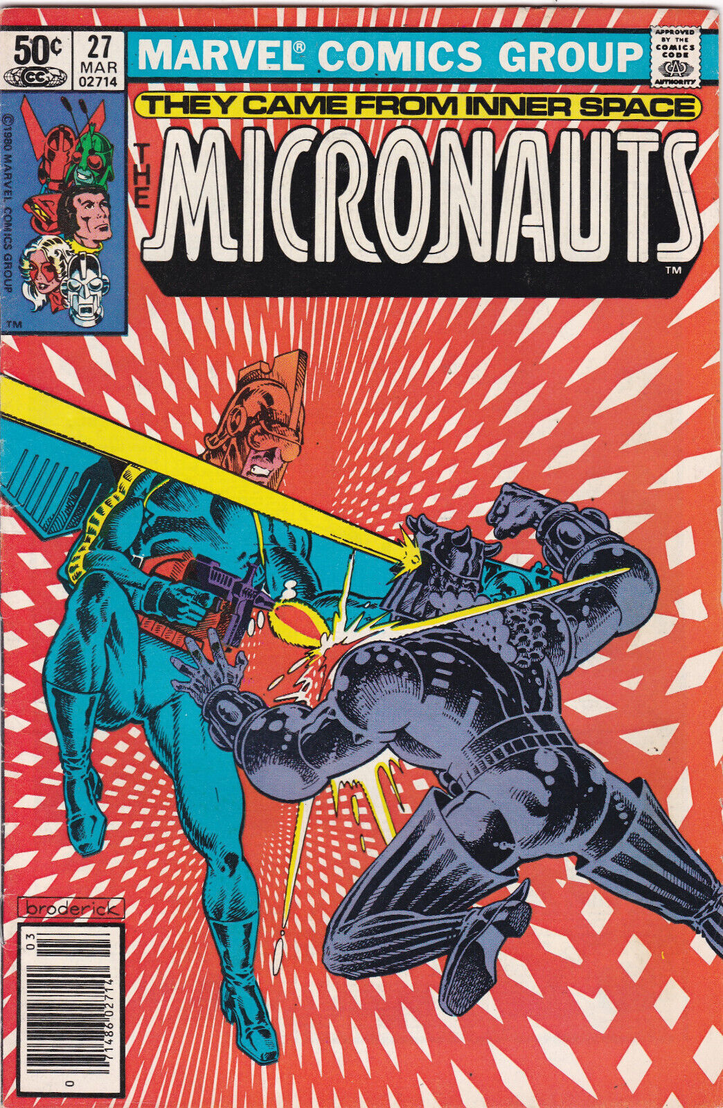Micronauts #27, Vol. 1 (1979-1984) Marvel Comics, Newsstand