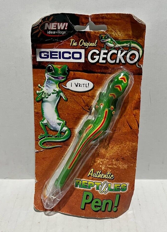 Geico Gecko The Original Pen Reptales PEN IdeaVillage New Sealed