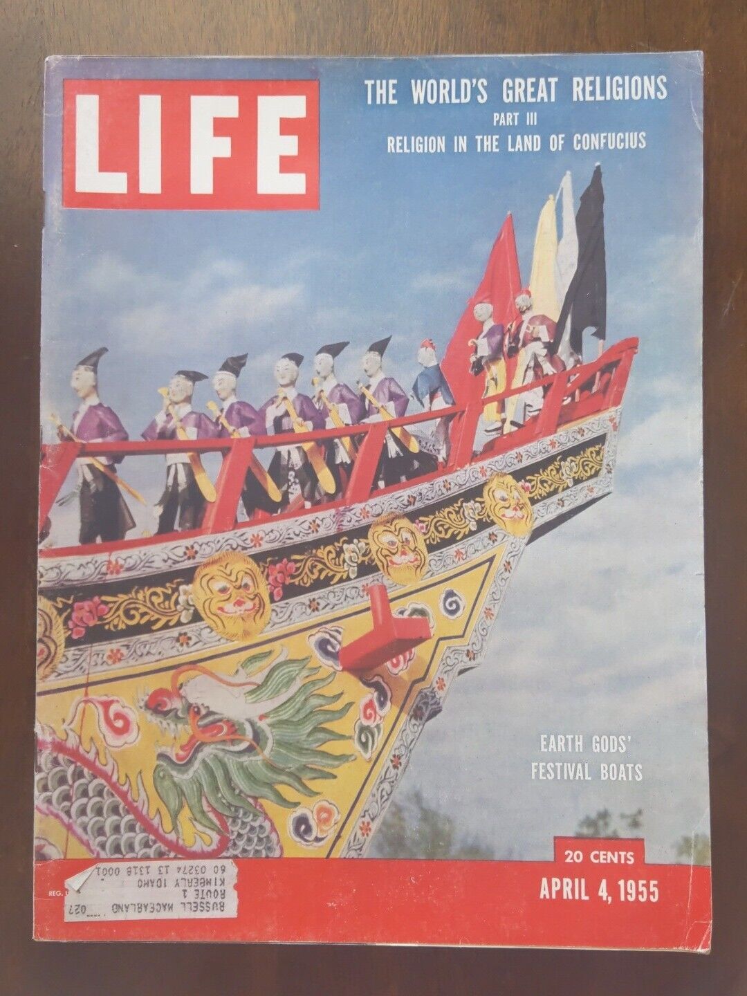 1955 LIFE Magazine  April 4, The Worlds Great Religions Part 3 Land Of Confucius