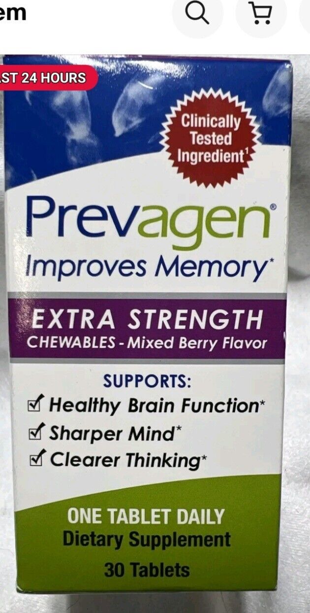 PREVAGEN IMPROVES MEMORY EXTRA STRENGTH, MIXED BERRY, 20mg  30 CHEWABLES