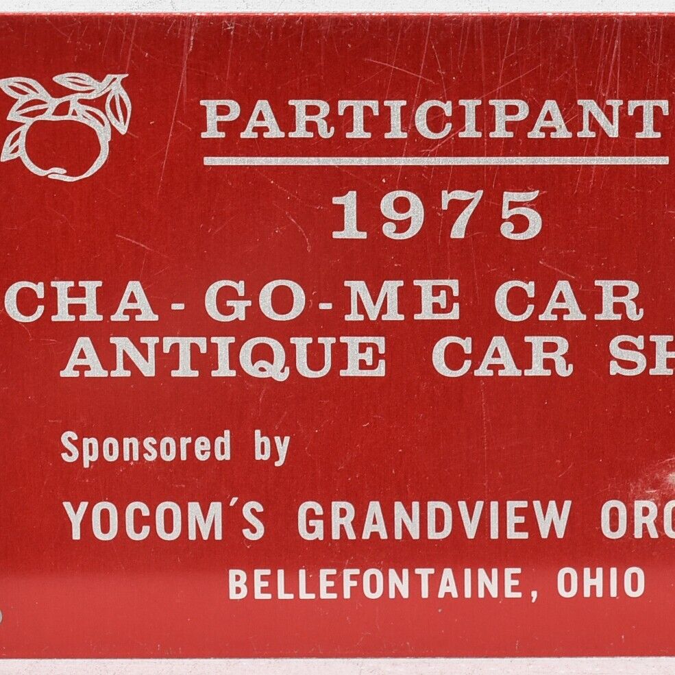 1975 Cha-Go-Me Antique Car Club Show Yocom Grandview Orchard Bellefontaine Ohio