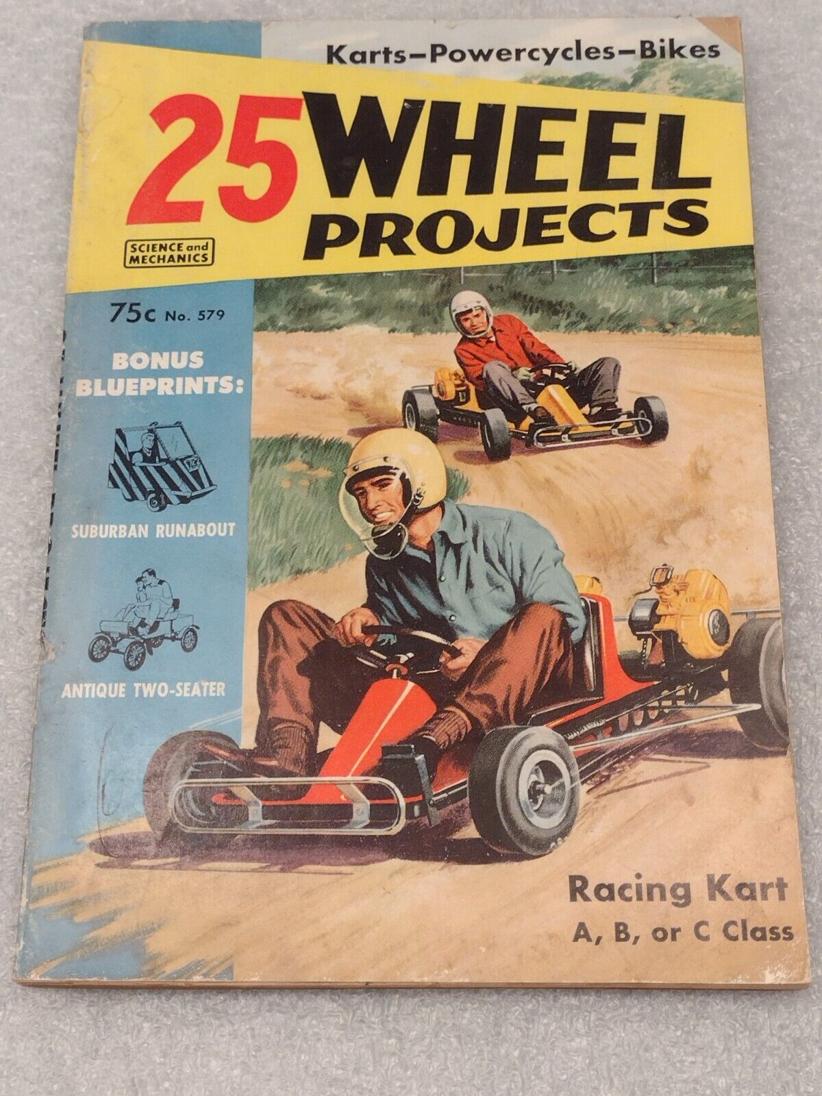 Vintage 25 Wheel Projects Science and Mechanics Magazine 1961 Ison Race Kart