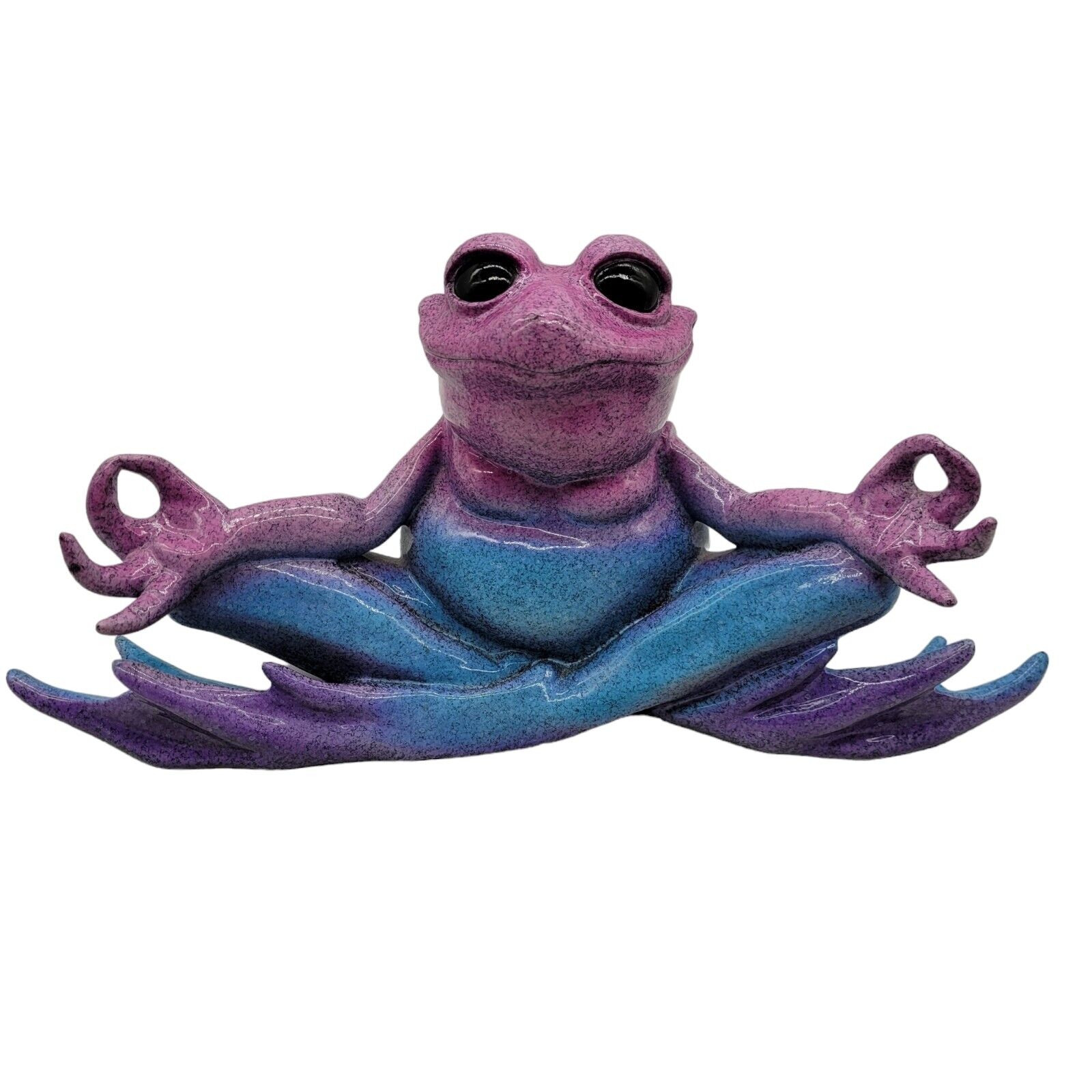 KITTY’S CRITTERS Nirvana Yoga Meditating Nameste Peace Frog Figurine HEAVY
