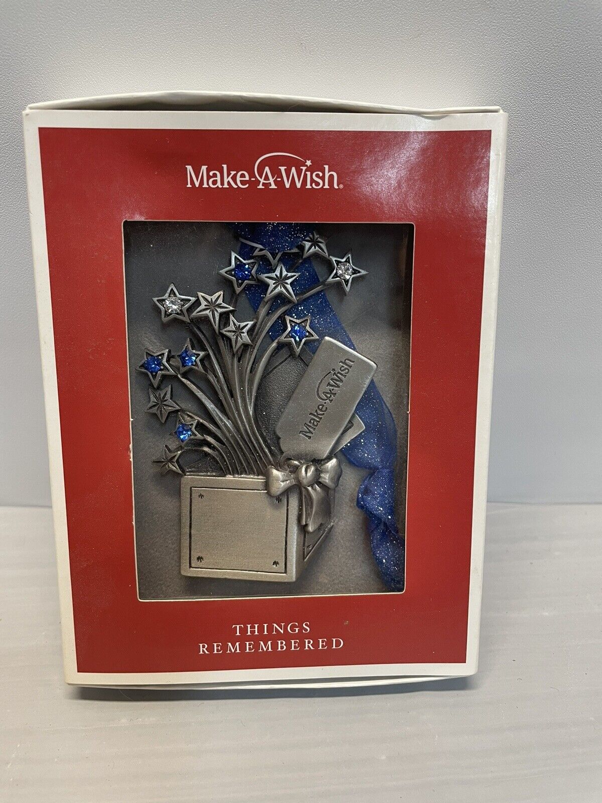 Things Remembered Make A Wish 1997 Pewter Ornament 3.5” Present
