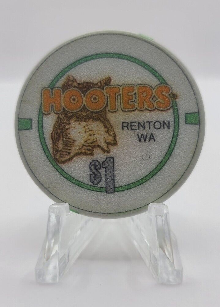 Hooters Casino Renton Washington $1 Chip 