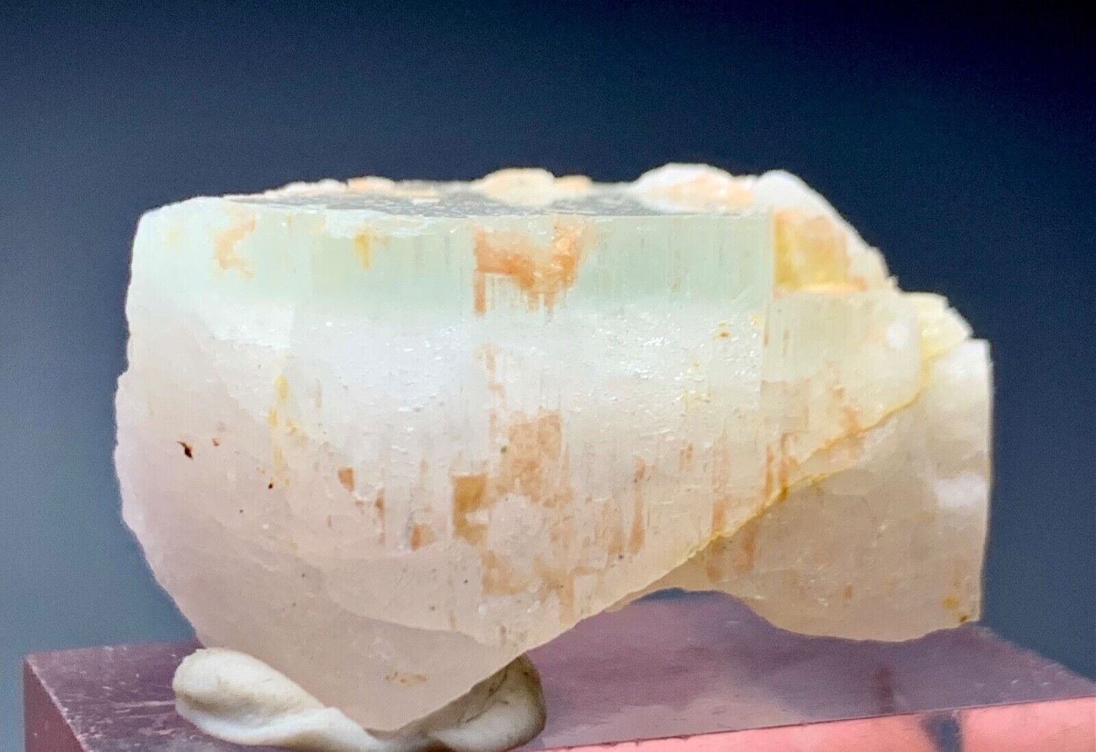 86 Cts Beautiful Terminated Aquamarine var Morganite Crystal From SkarduPakistan