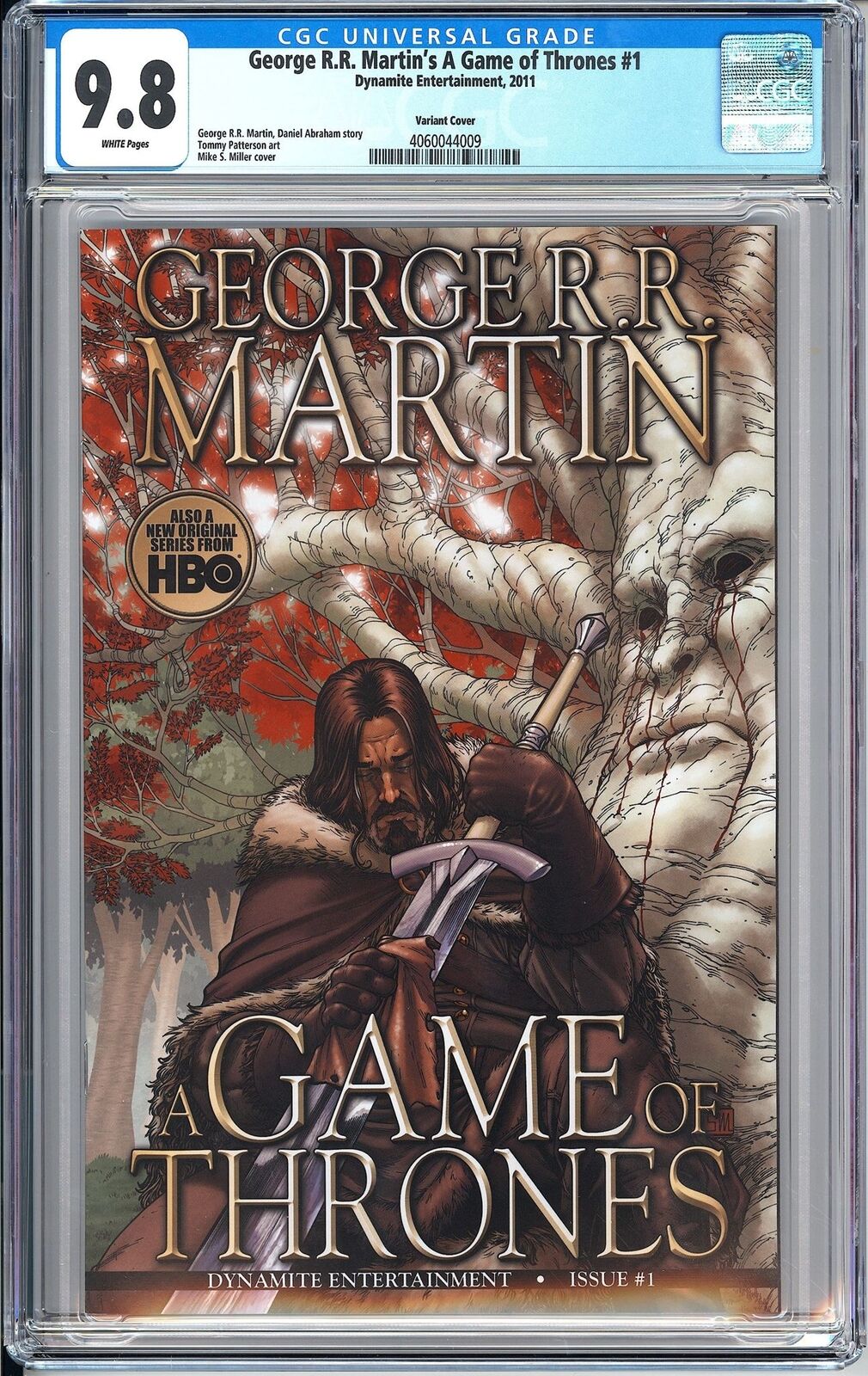 George R.R. Martin\'s Game of Thrones #1 CGC 9.8 4060044009 Rare Miller VARIANT