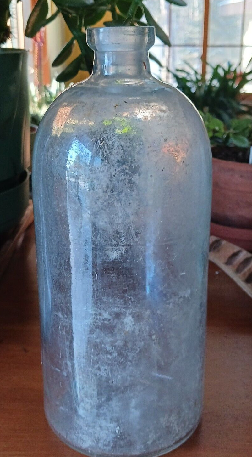 Vintage 2 Liter Glass Reagent Bottle