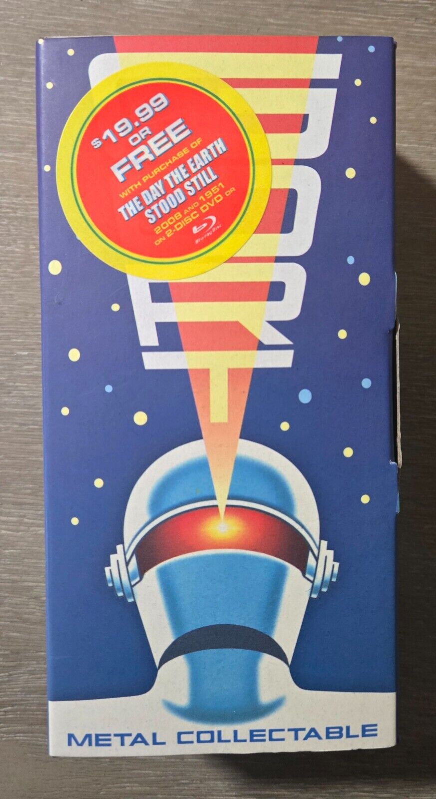 GORT Robot The Day the Earth Stood Still Metal, Complete in Box Sealed