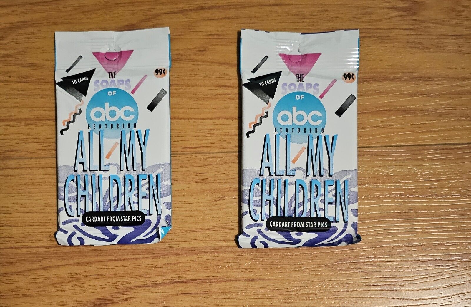 The Soaps Of ABC, Ft. All My Children, 1991 Trading Cards (2 Packs Sealed)