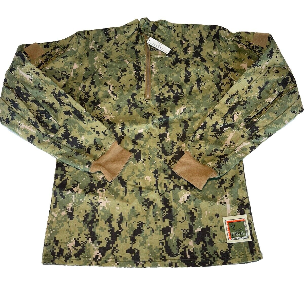 Navy Type III Inclement Weather Combat Shirt Medium Long NWU Woodland Camo FROG