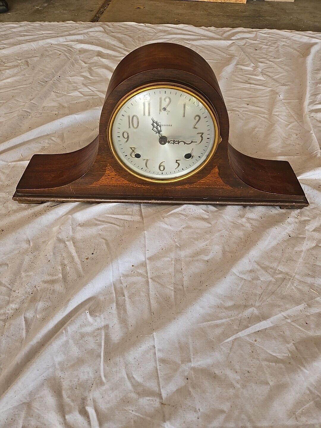 Sessions 8 Day Vintage Tambour mantle clock  [DOES NOT WORK]