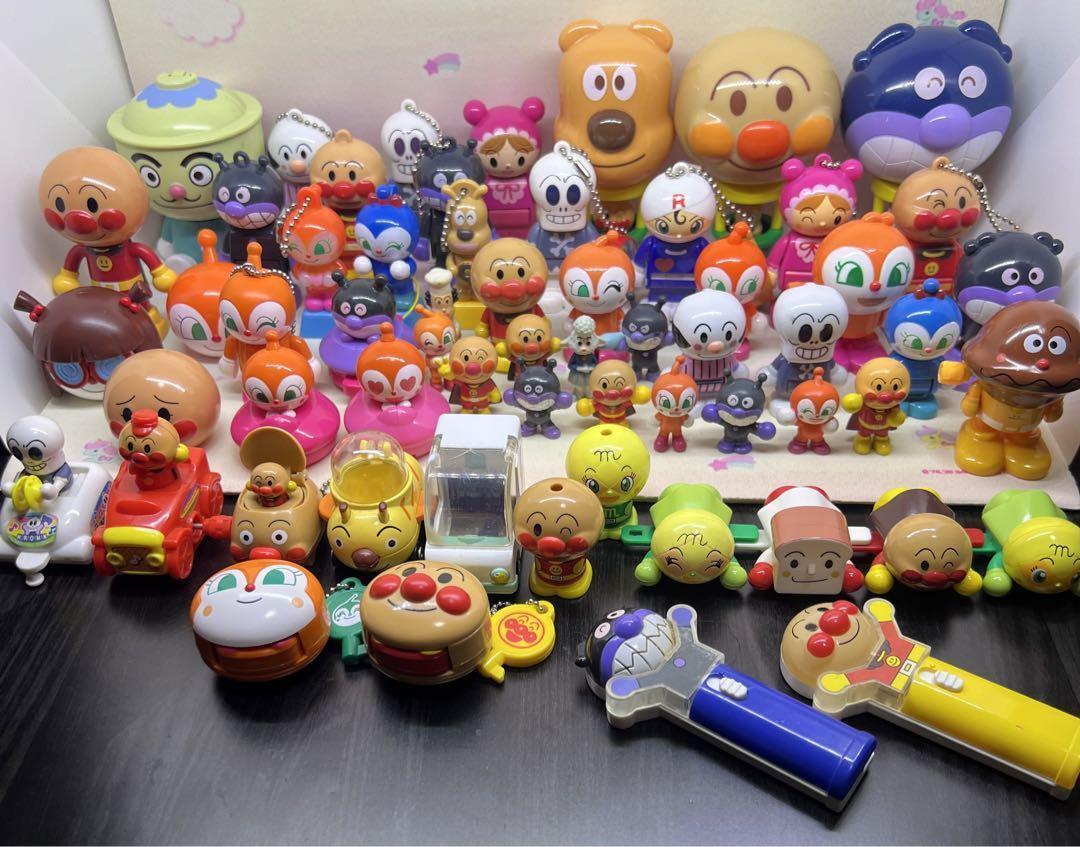 Anpanman Figure keychain Mascot Doll lot of 61 Set sale Toys Small items Goods