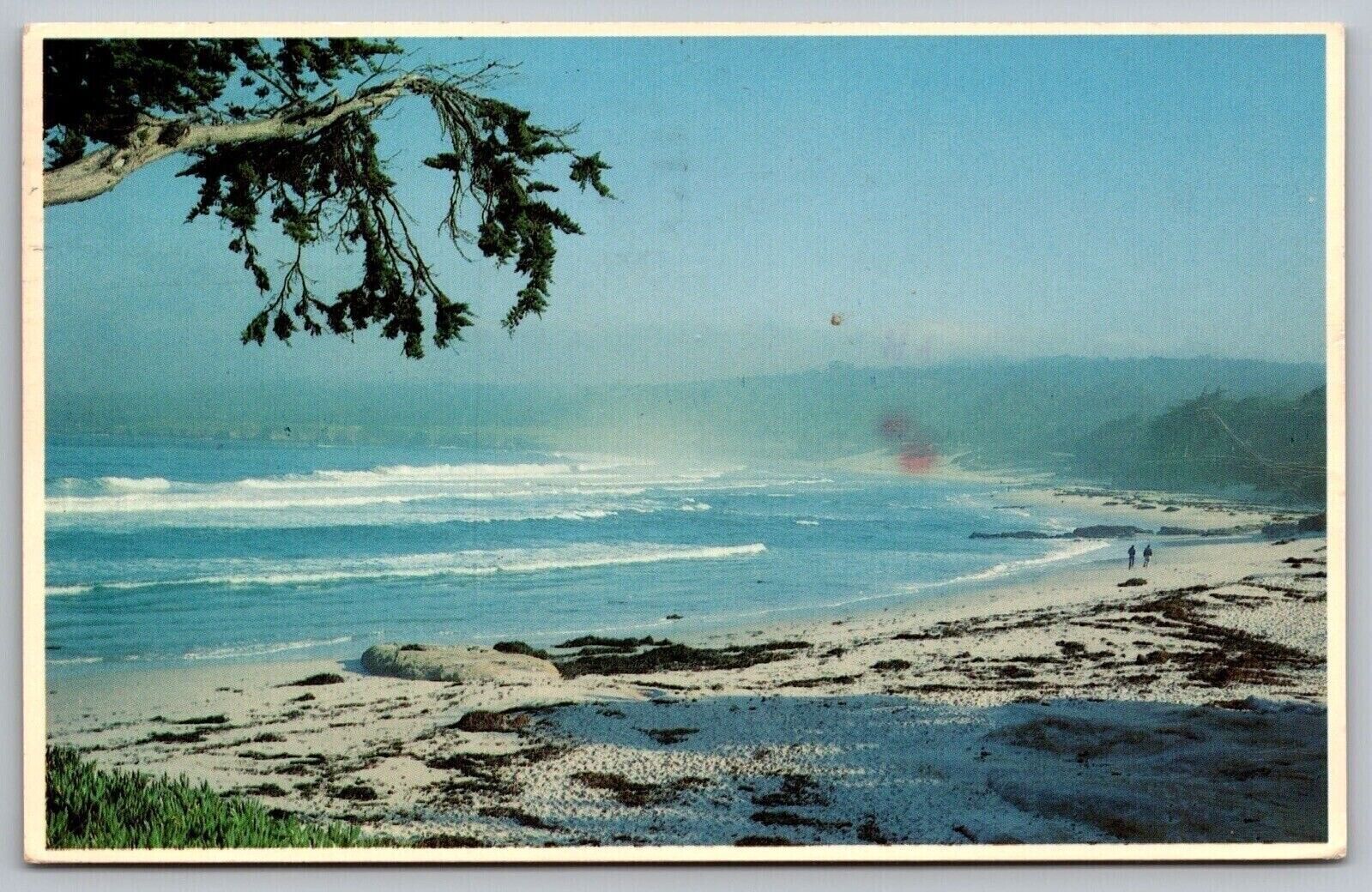 Carmels Beach Pebble Beach Golf Course Note Ocean Beach Postcard