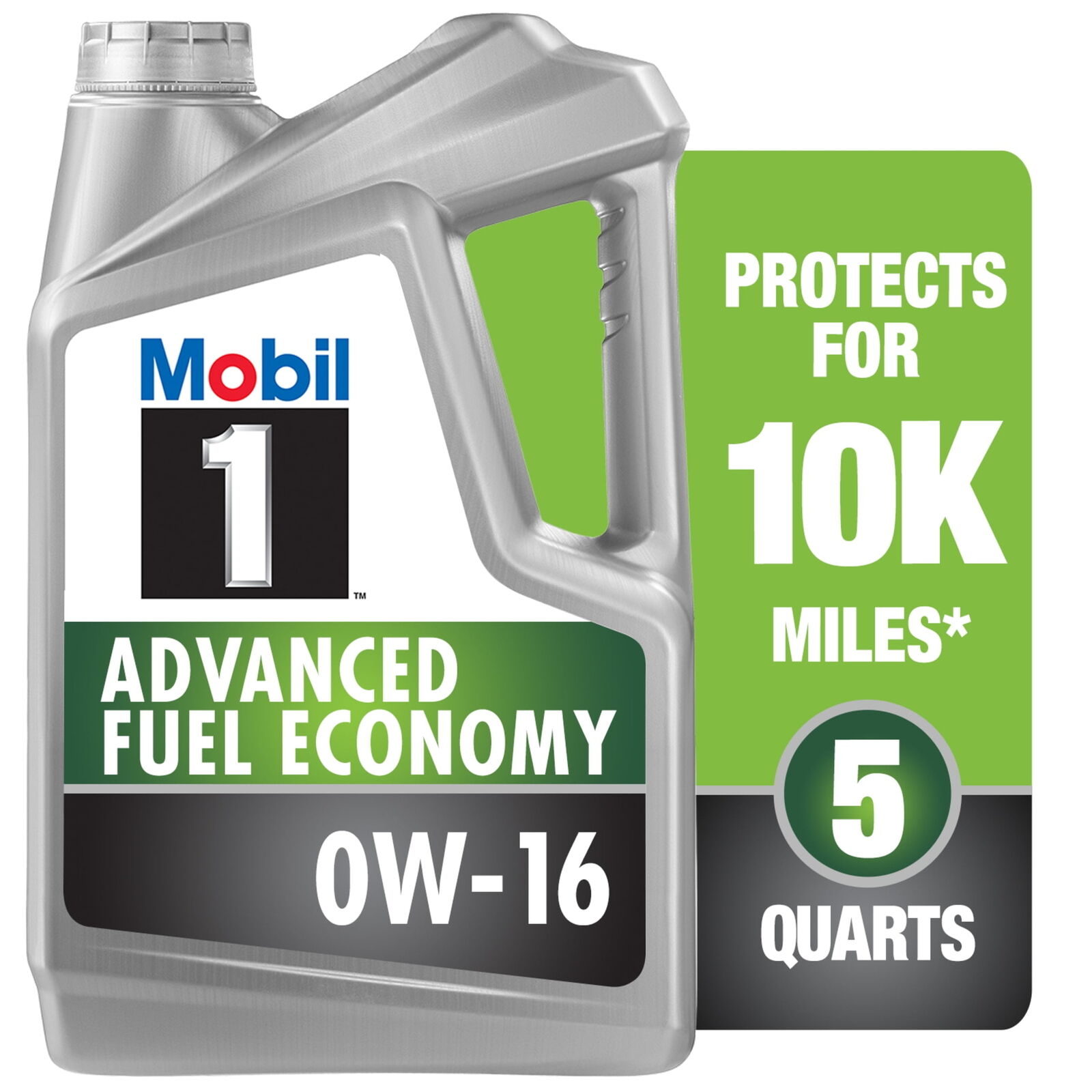 New Mobil 1 Advanced Fuel Economy Full Synthetic Motor Oil 0W-16, 5 Quart