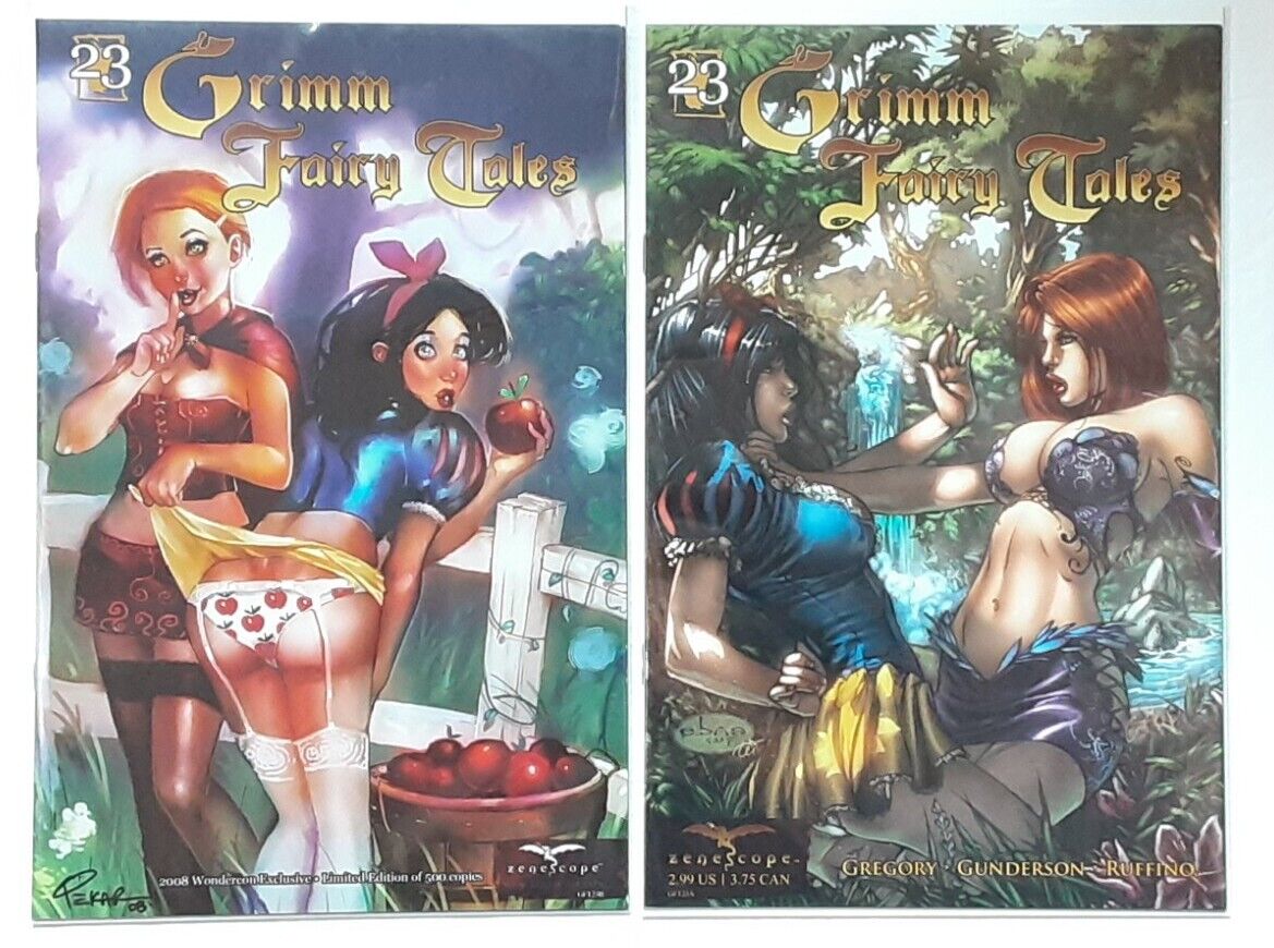 Grimm Fairy Tales #23 Set of (2) Variants 2008 Zenescope UNREAD VF/NM RARE LTD