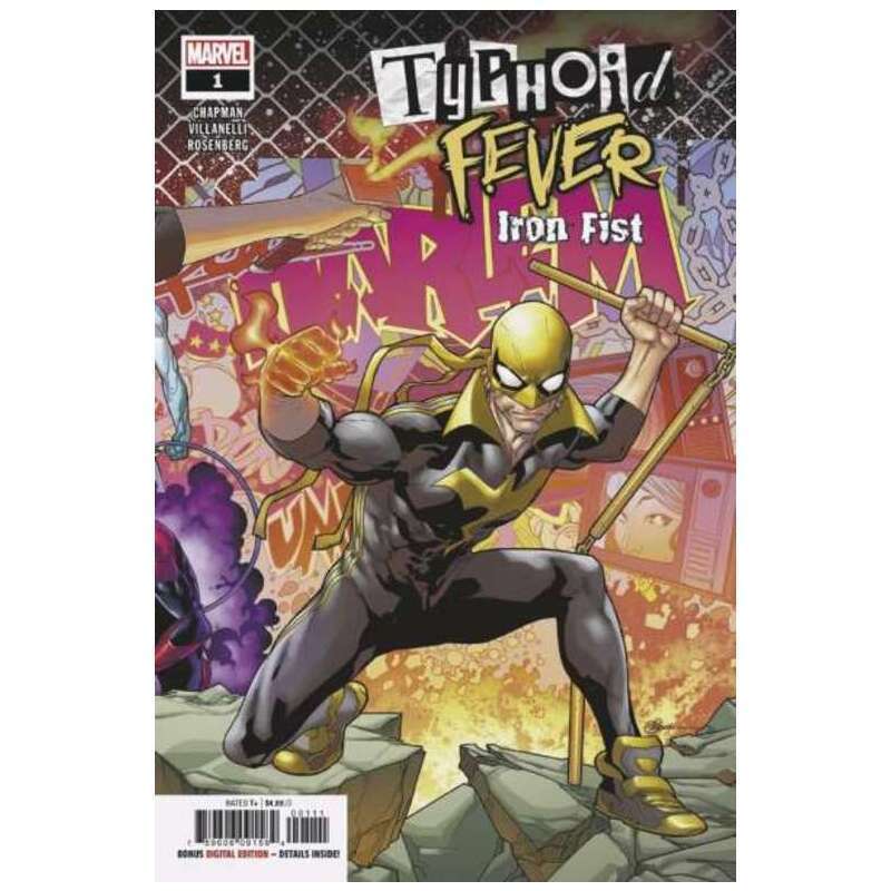 Typhoid Fever: Iron Fist #1 in Near Mint condition. Marvel comics [a'