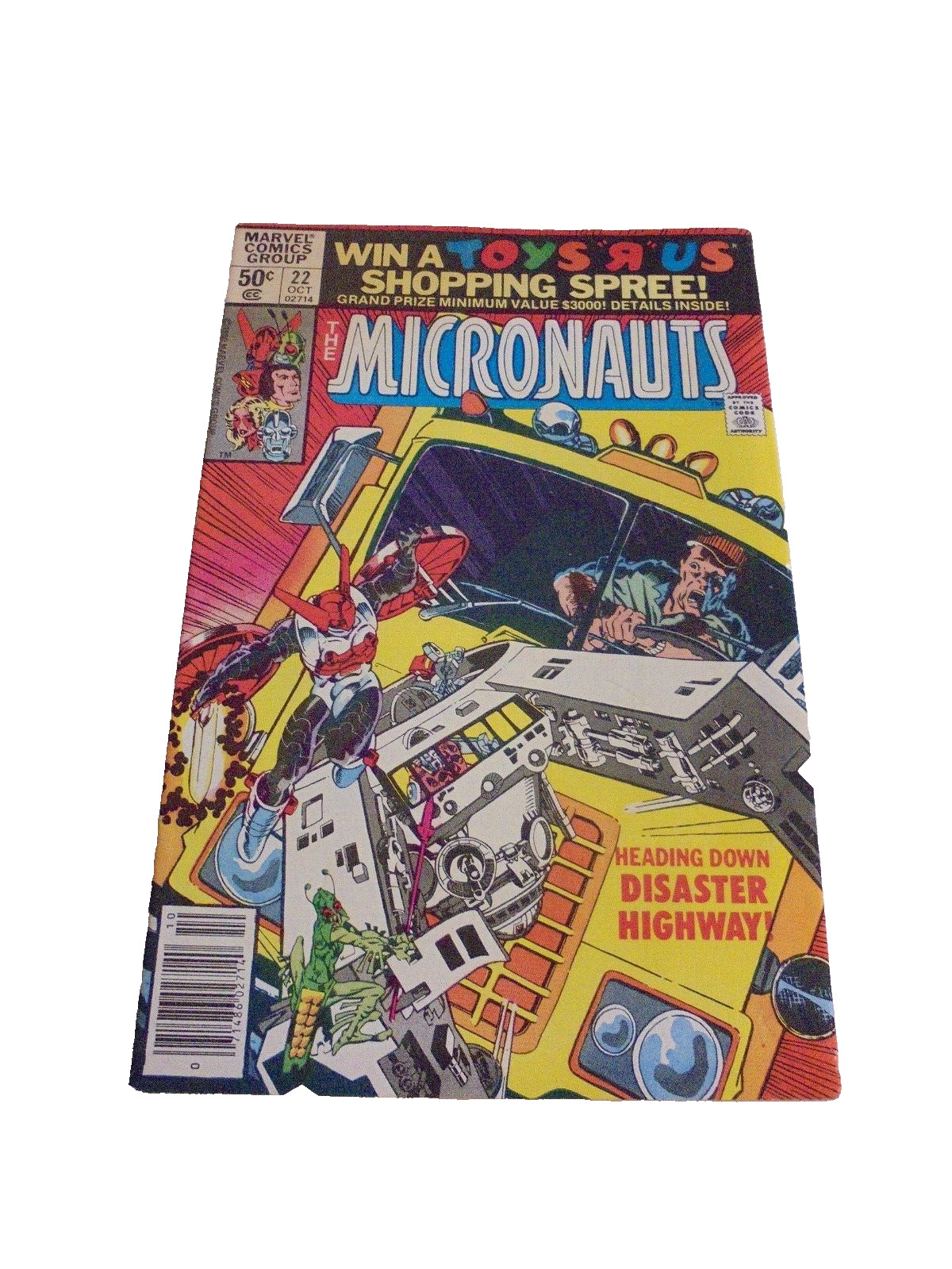 Marvel Comics Group The Micronauts # 22 Heading Down Disaster Highway 1980 Good