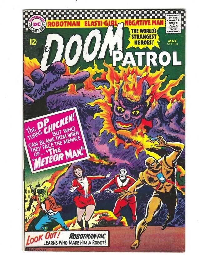 Doom Patro #103 DC 1966 Flat tighta nd glossy VF- or better beauty Meteor Man