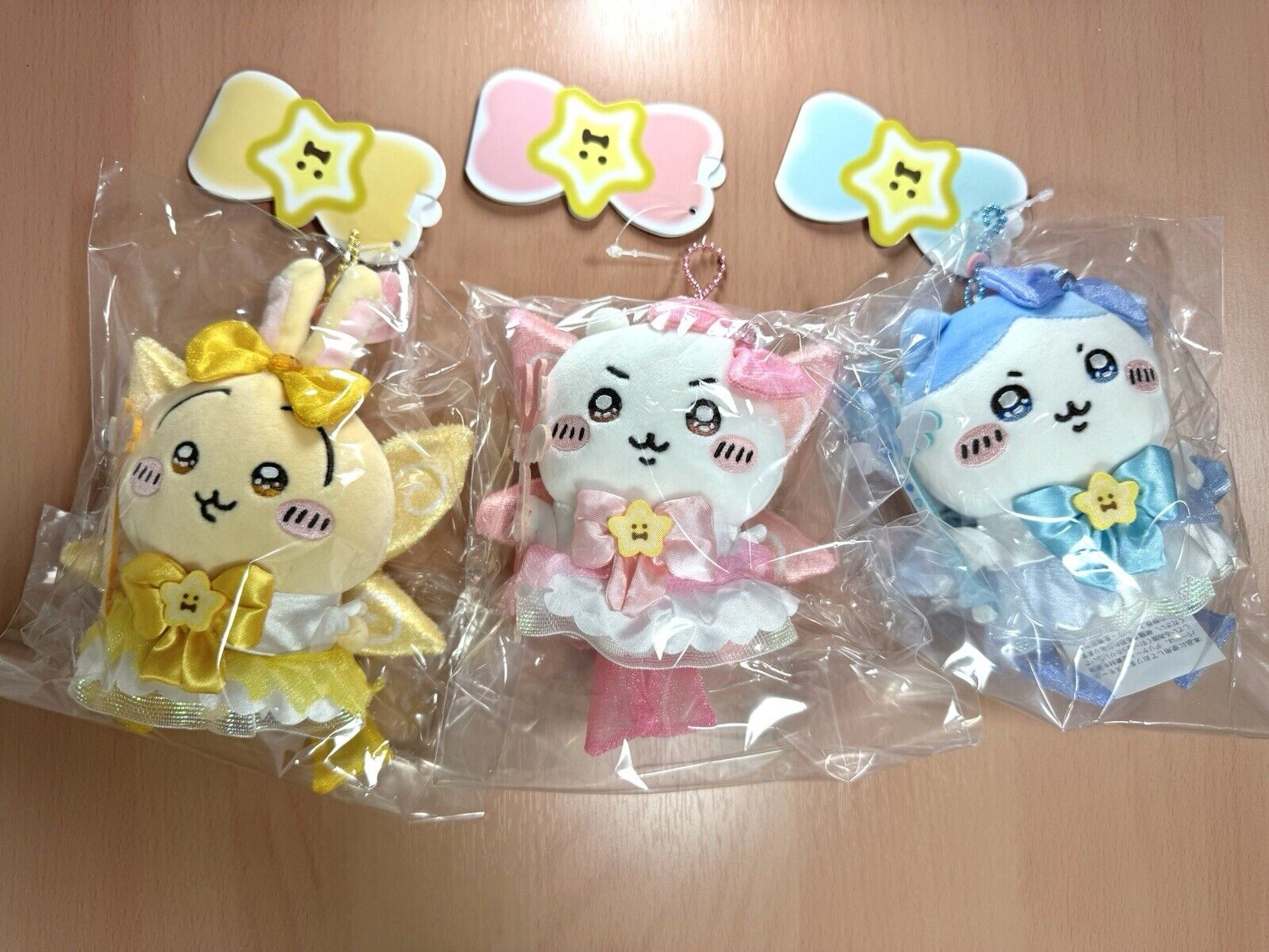 chiikawa usagi hachiware plush mascot  magical keychain set of 3 japan  new