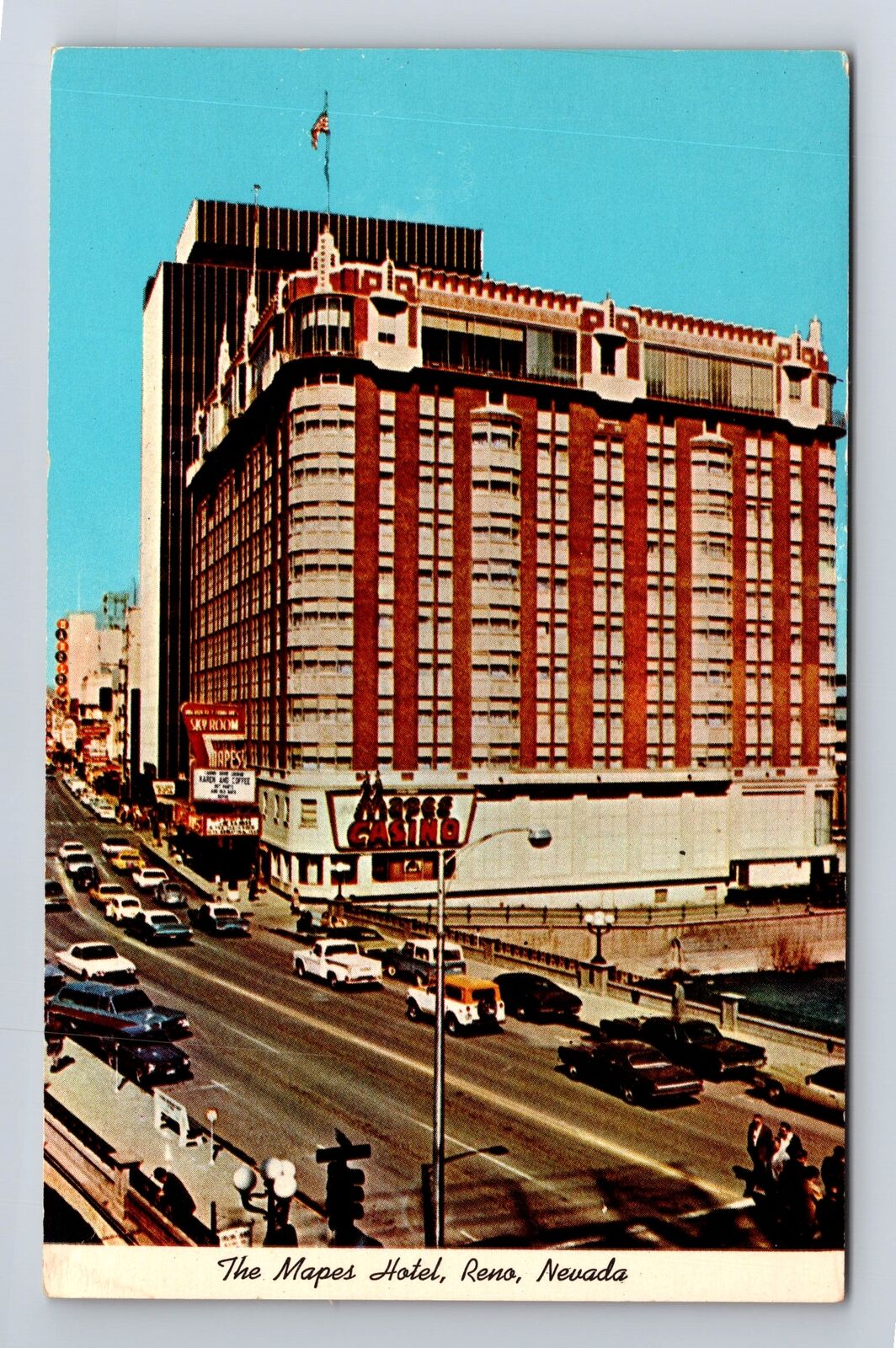 Reno NV-Nevada, Mapes Hotel, Advertisement, Antique, Vintage Postcard