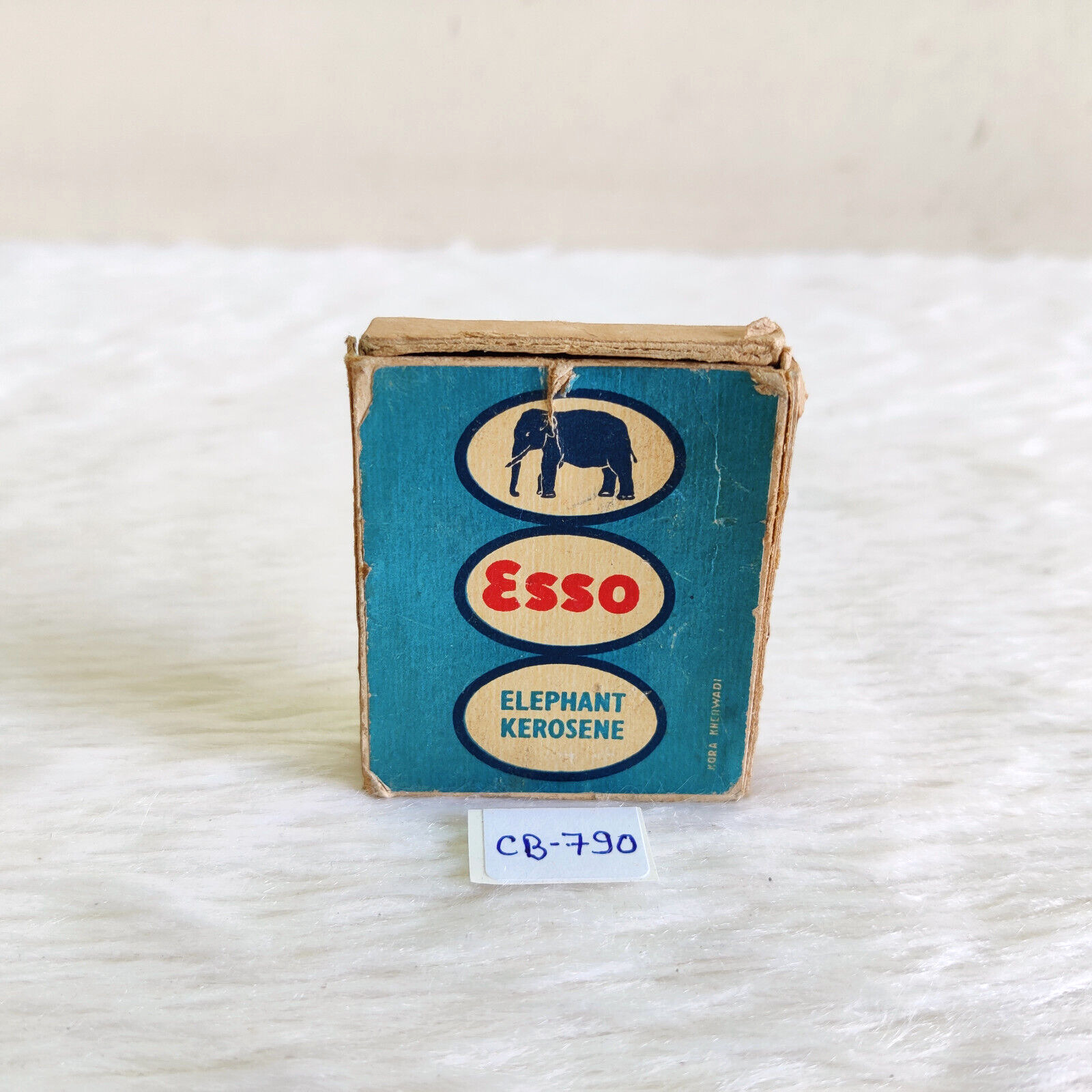 1930s Vintage Elephant Logo ESSO Advertising Old Matchbox Decorative Rare CB790