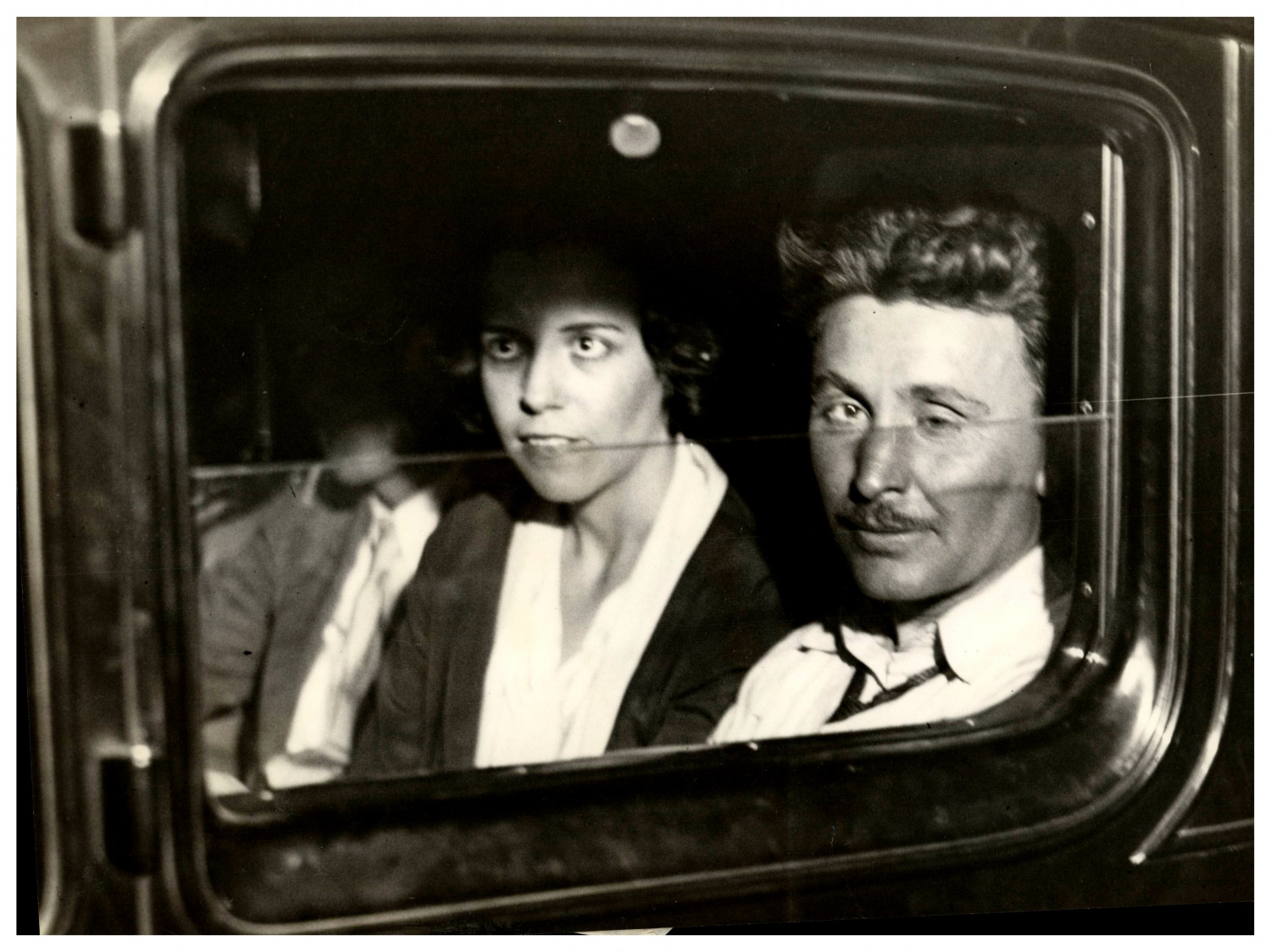 Aviator Wiley Post and His Wife After His 8-Day Around the World Feat, V