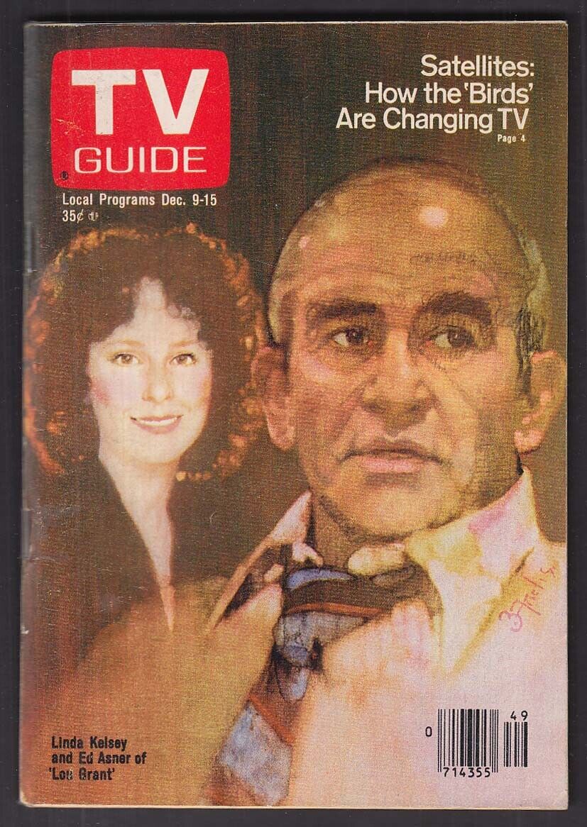 TV GUIDE Linda Kelsey Ed Asner 12/9 1976 Western New England Edition