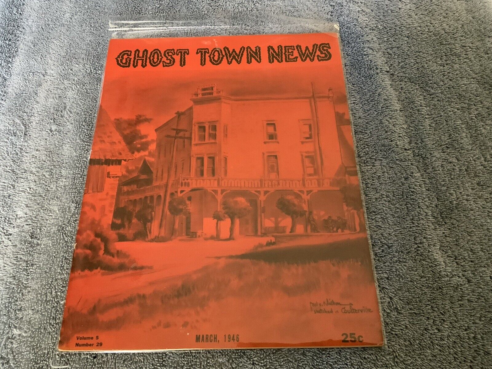 Vintage March. 1946 Vol. 5 #29 Knott\'s Berry Farm Place Ghost Town News