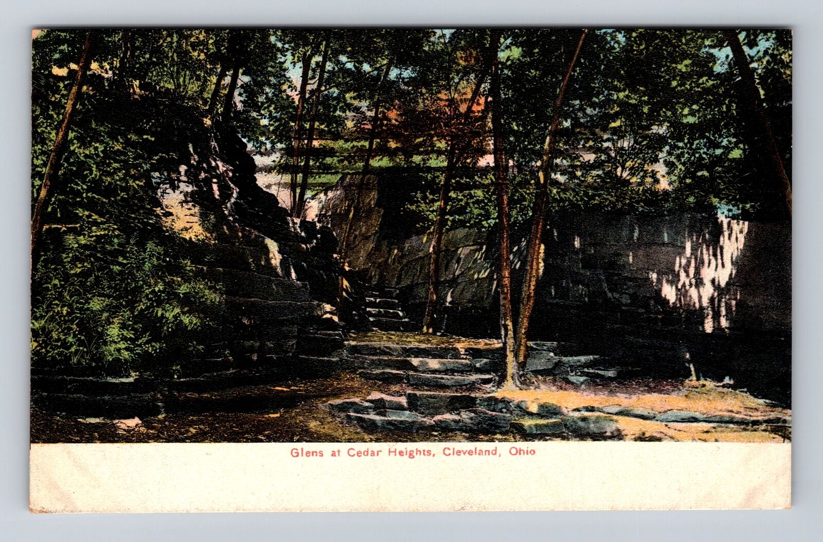 Cleveland OH-Ohio, Glen's Cedar Heights, Antique Vintage c1908 Souvenir Postcard