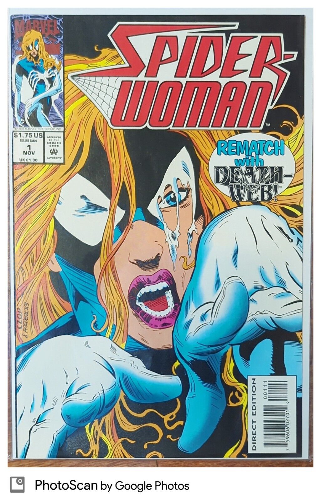 Spider Woman #1 Rematch With Death Web Marvel Comics 1993