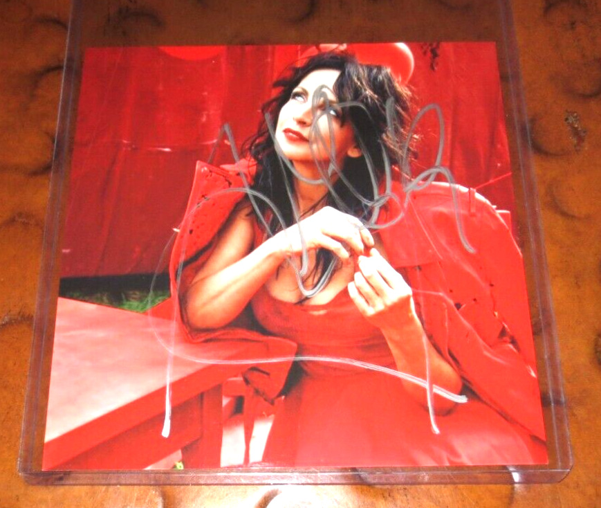 Nena 80's  pop singer signed autographed photo 99 Luftballons Red Balloons