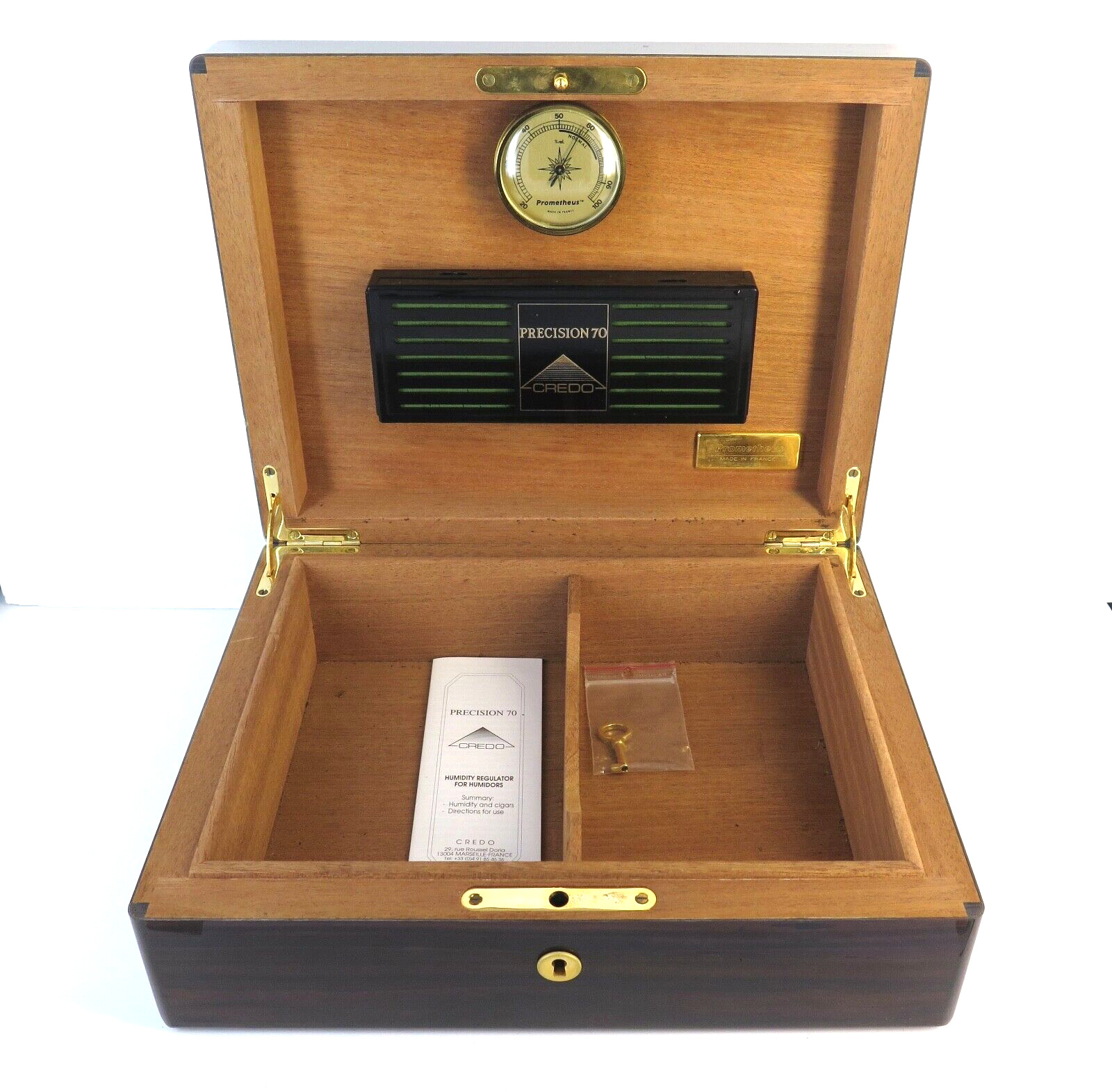Vintage Prometheus Lacquered Wood 'Precision 70' Cigar Humidor