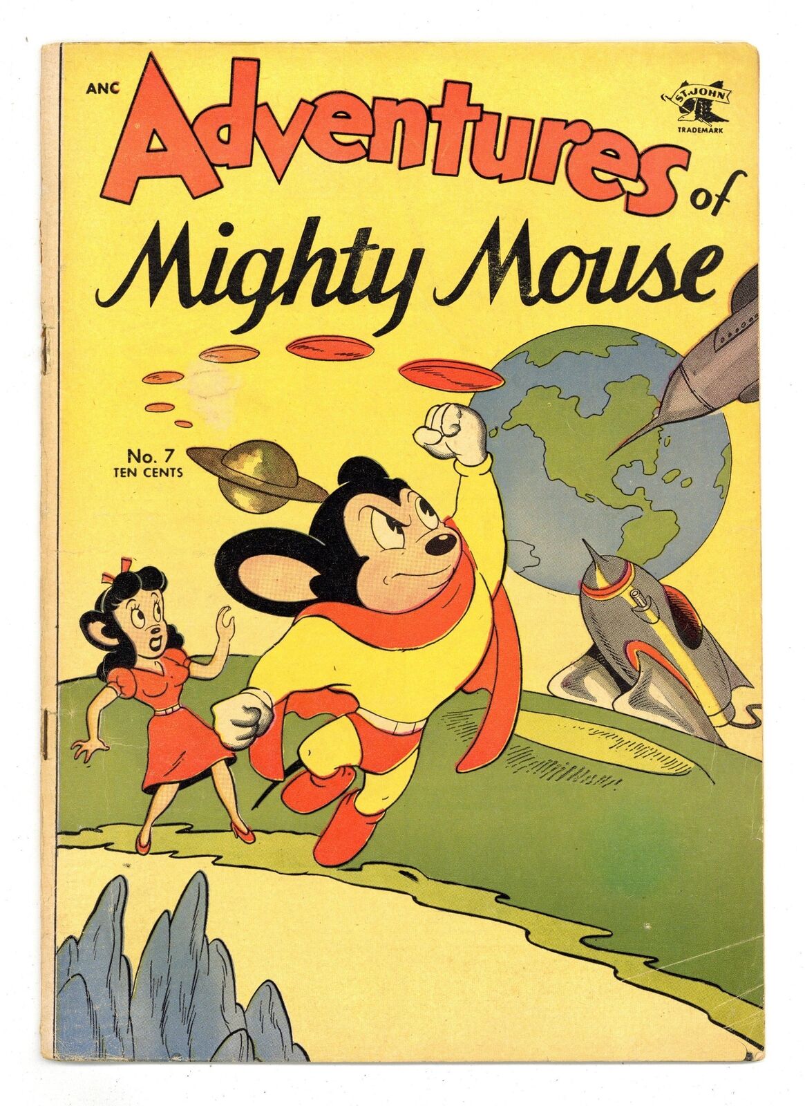 Adventures of Mighty Mouse #7 VG- 3.5 1953