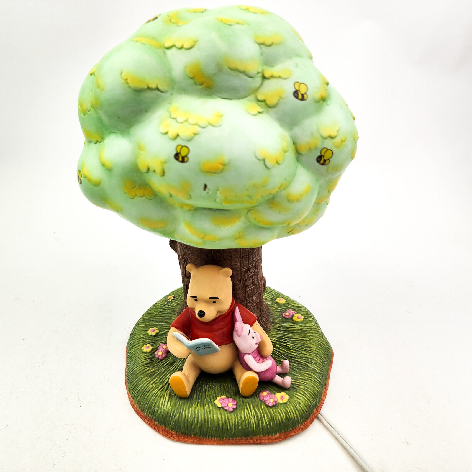 Vintage Enesco Disney Winnie the Pooh Nursery Tree Night Light Ceramic Flaw